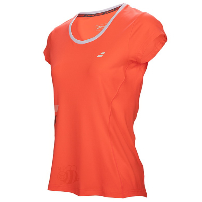 Babolat-T-shirt-Core-Flag-Club-Red-Lady-1