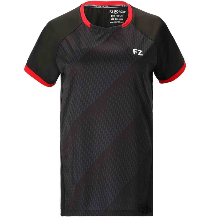 Forza-T-shirt-Coral-Red-Lady-1