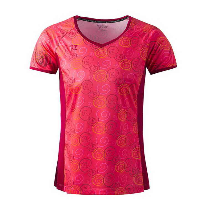 Forza-T-shirt-Lilja-Coral-Orange-Lady-1