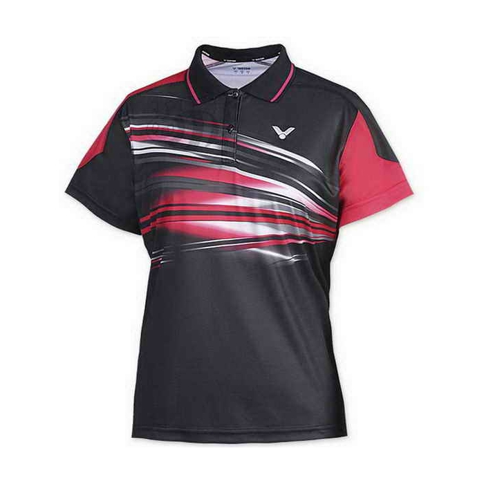 Victor-Polo-S-5602-Black/Red-Lady-1