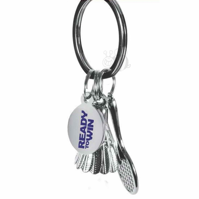 Victor-Sleutelhanger-Racket-en-Shuttle-Silver-2651-1