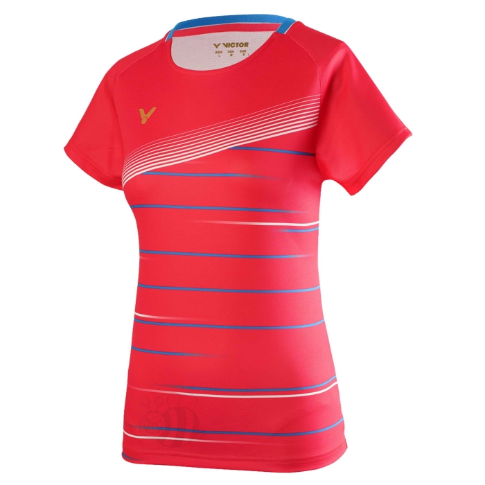 Victor-T-shirt-T-01003-Red-Lady-1