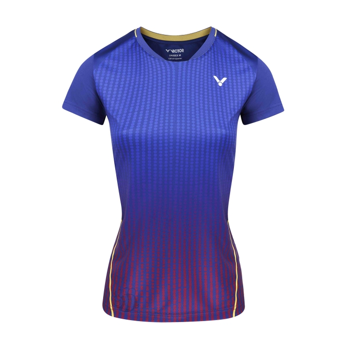 Victor-T-shirt-T-14101-Blue/Red-Lady-1
