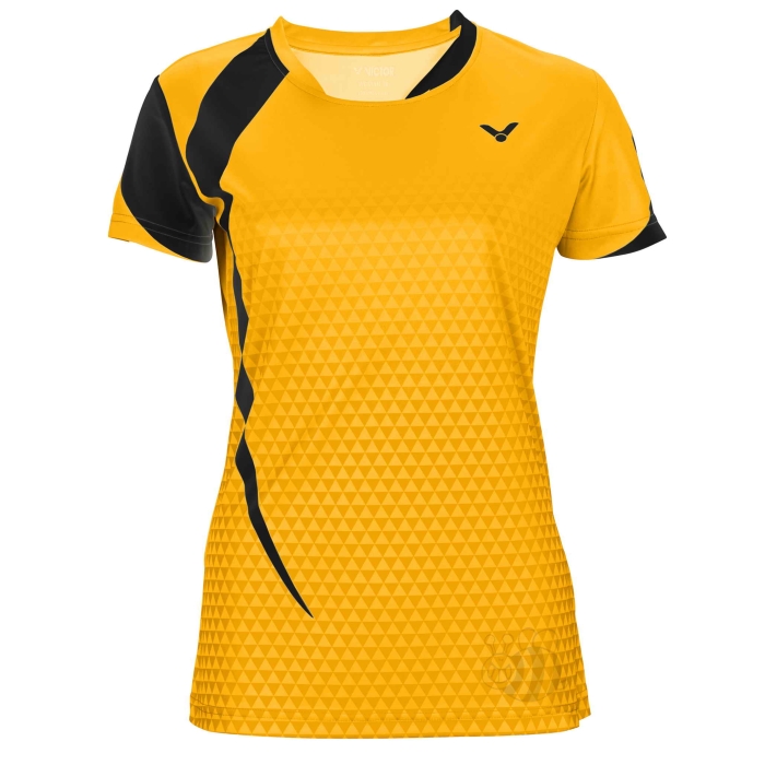 Victor-T-shirt-T-14103-Eco-Yellow/Black-Lady-1