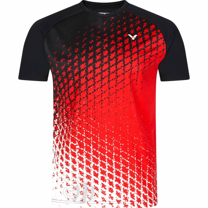 Victor-T-shirt-T-33105-CD-Black/Red-1