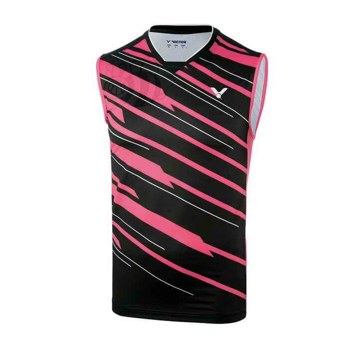 Victor-T-shirt-T-80007-Black/Pink-Sleeveless-1