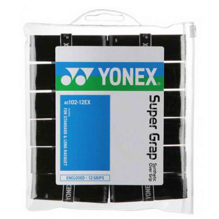 Yonex-Overgrip-AC-102-12-pak-Black-7432-1