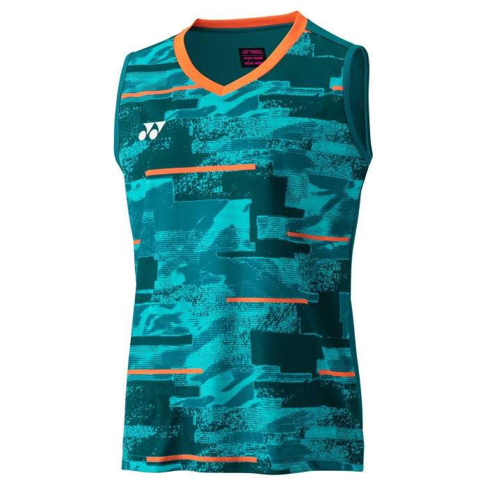 Yonex-T-shirt-YW0035EX-Blue/Green-Sleeveless-Lady-1